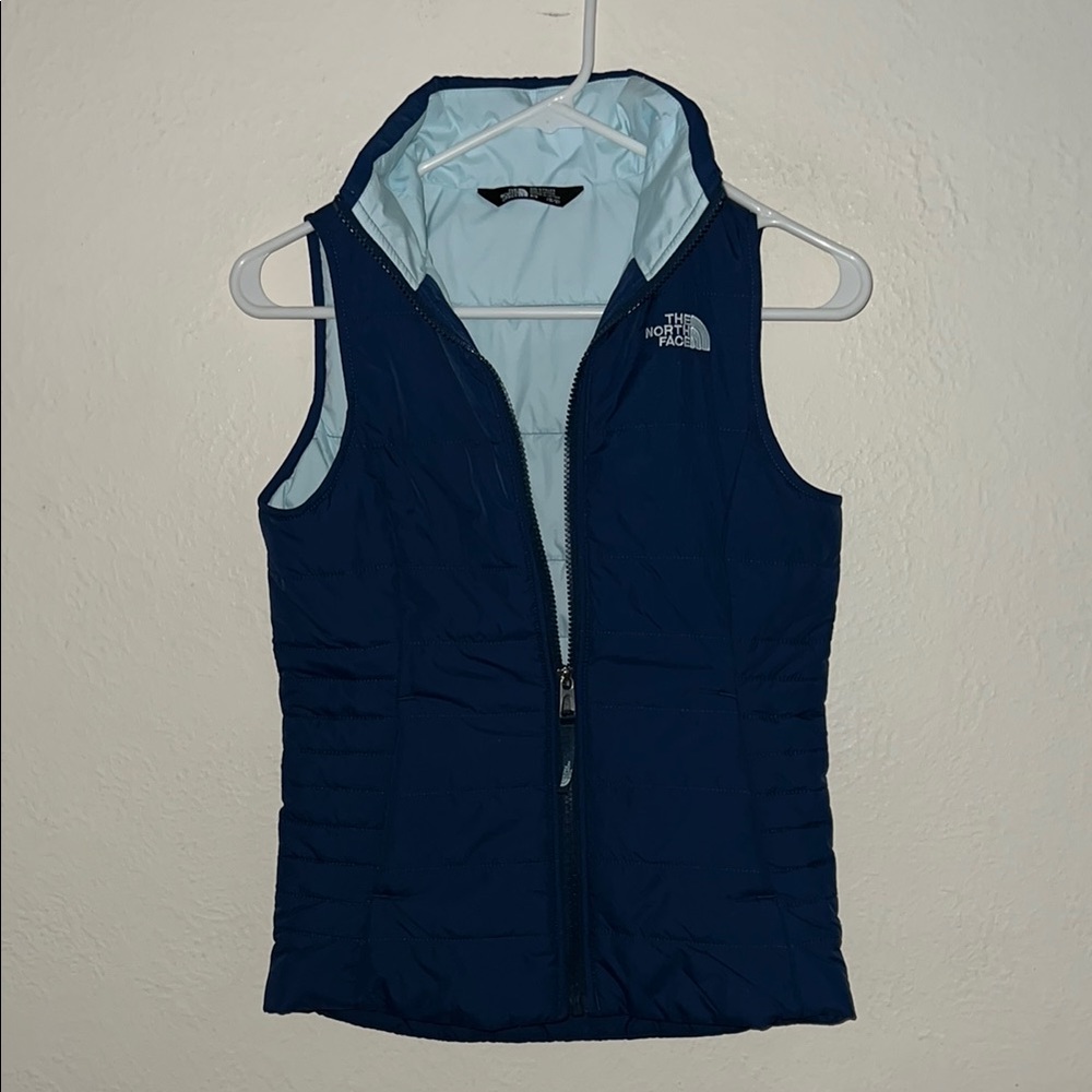 The North Face Navy Blue Vest girls 10-12